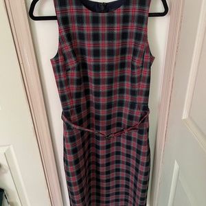 Plaid J Crew Sleeveless Dress